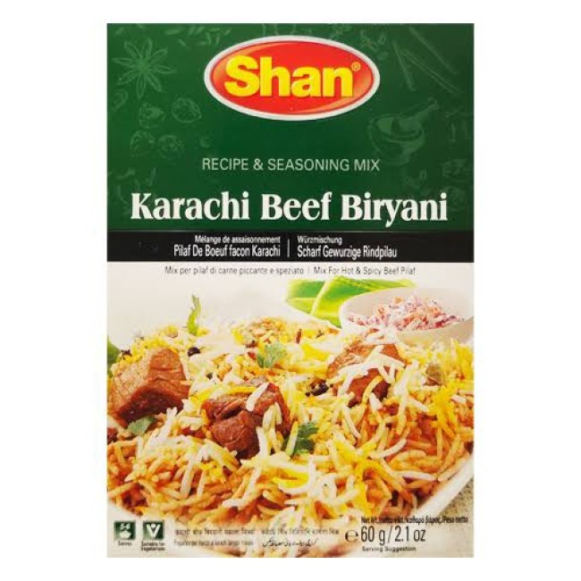 SHAN KARACHI BEEF BIRYANI MIX 60g