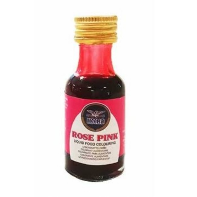 HEERA ROSE PINK LIQUID FOOD COLORING 28ml