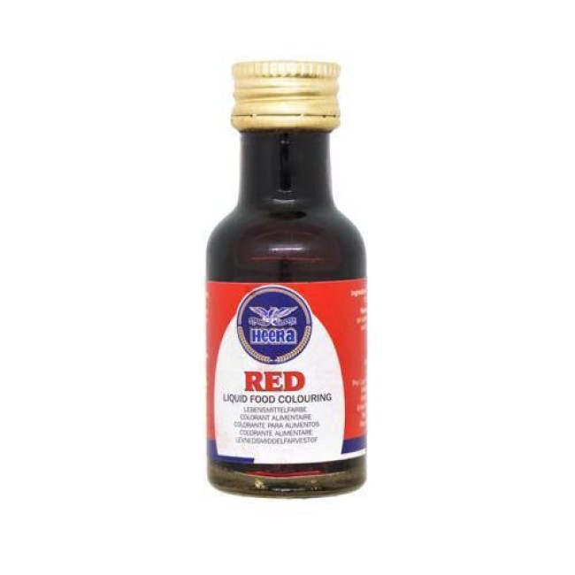 HEERA RED LIQUID COLOURING 28ml