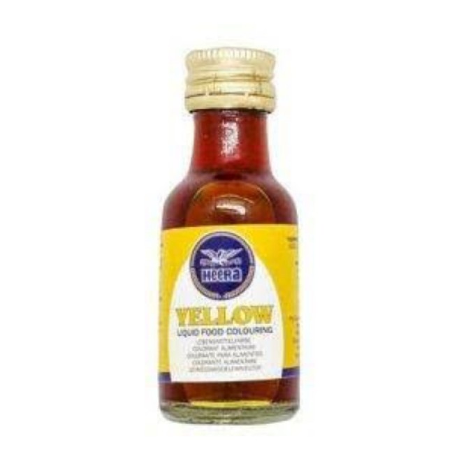 HEERA YELLOW LIQUID COLOURING 28ml