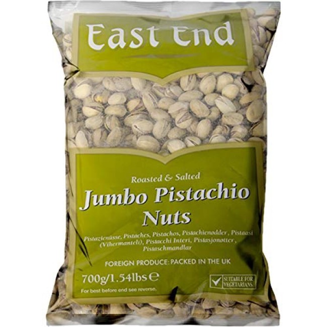 EAST END JUMBO PISTACHIOS ROSTED & SALTED 700g