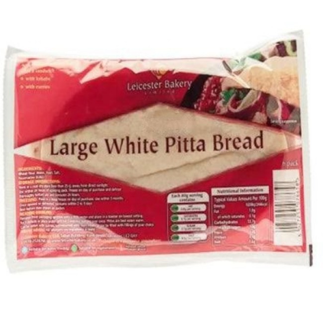 6 PITTA BREAD WHITE