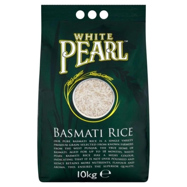 WHITE PEARL BASMATI RICE 10kg